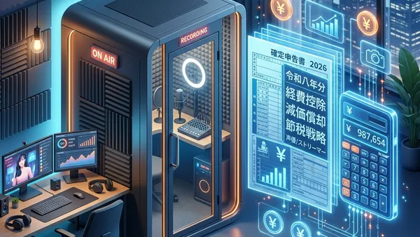 【2026確定申告】防音室は経費になる！ストリーマー・VTuberの節税・減価償却ガイド