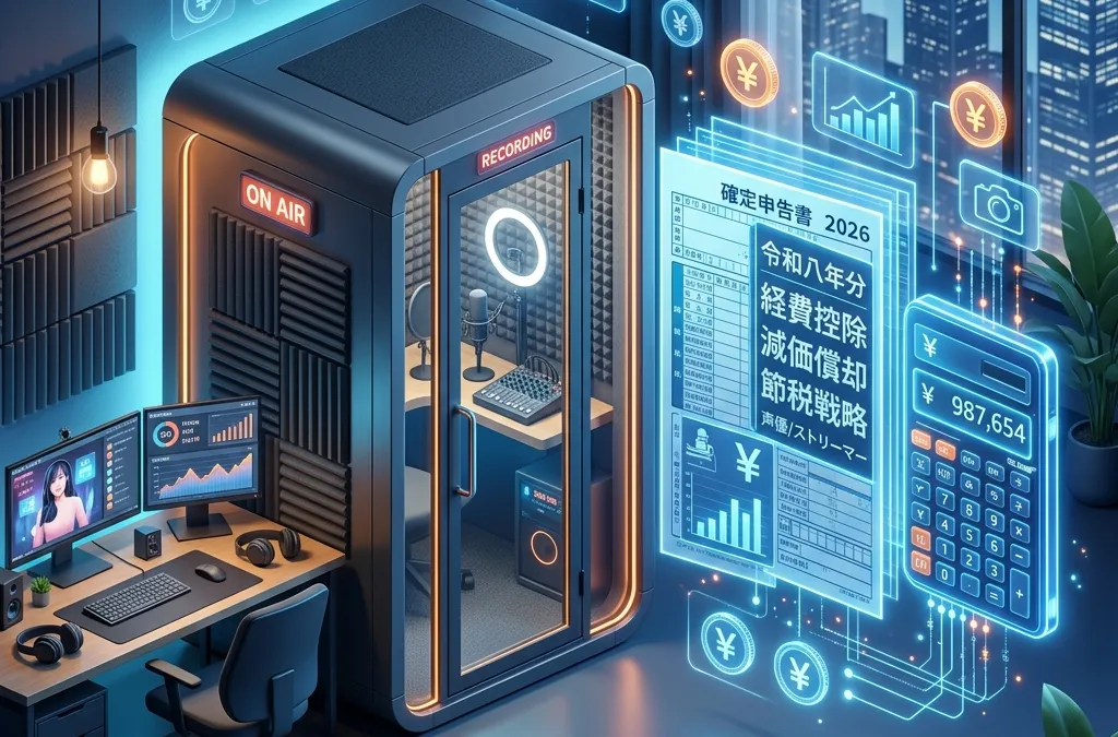 【2026確定申告】防音室は経費になる！ストリーマー・VTuberの節税・減価償却ガイド