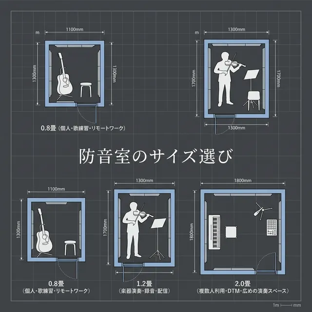 Size and How to Choose a Unit Soundproof Room: How to Confirm Interior Dimensions According to Yo...
