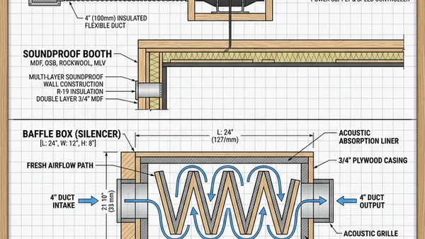 自作防音室で熱中症？PC排熱と人間用の「換気ファン」を1,000円で導入