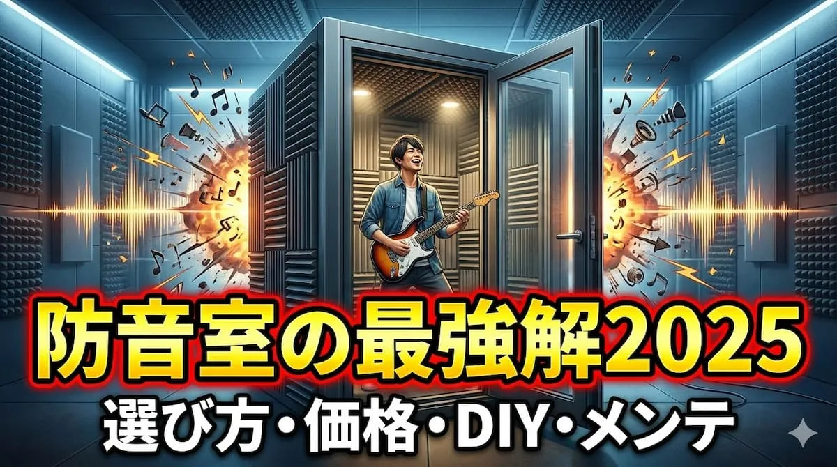防音室完全ガイド2025｜選び方・価格・DIYからメンテナンスまで徹底解説