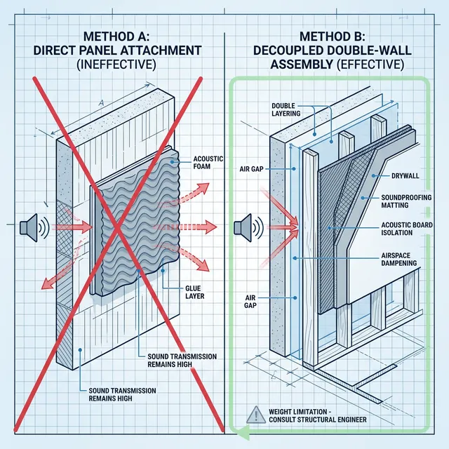 自分の部屋を防音室にしたい？DIYの壁防音と専門工事の現実的な選択肢