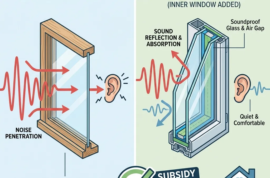 二重窓と遮音窓、どっちが効く？補助金対応の最強の組み合わせを解説