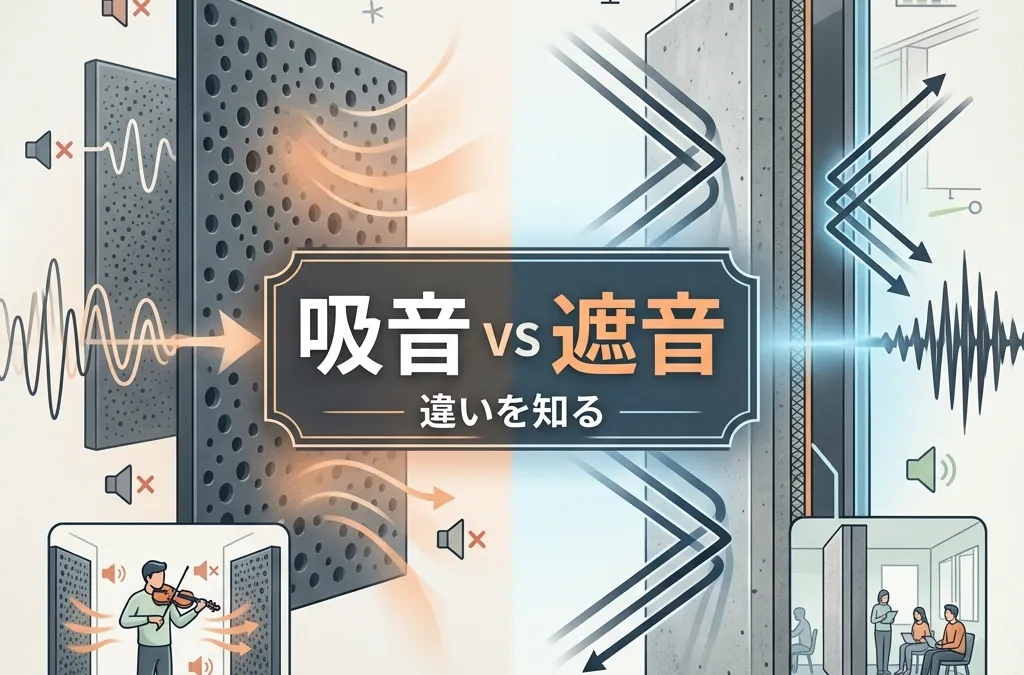 吸音材か遮音材か迷う人へ｜あなたの環境で“必要なのはどっち？”徹底ガイド