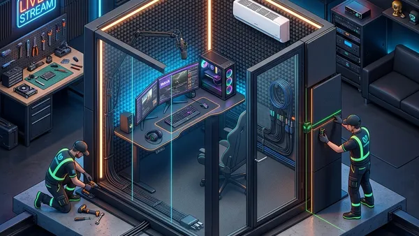 配信者のための防音ブース設置完全ガイド2026｜床荷重・空調・配線の「3大失敗」を防ぐ技術