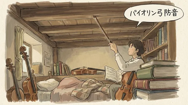 バイオリン防音室選びで「弓」を折らないために。広さより重視すべき「天井高」の真実