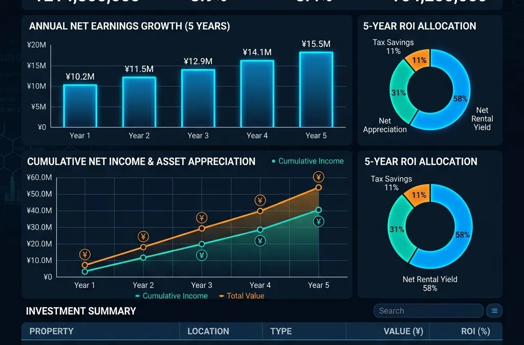 【A4一枚】防音リノベ ROI収益シミュレーション | オーナー向け5年回収モデル完全解説