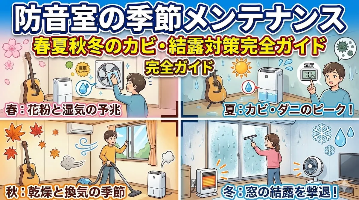 Seasonal Soundproof Room Maintenance in Japan | Complete Mold & Condensation Guide