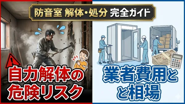 防音室の解体・処分完全ガイド｜自分でやるリスクと業者費用の相場