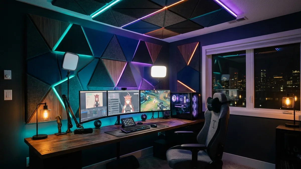 【配信部屋のレイアウト学】狭くても「映える」部屋は作れる！カメラ画角と防音室の配置ルール