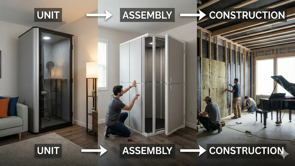 Types and Selection of Soundproof Rooms | Differences in Unit, Assembly, and Construction